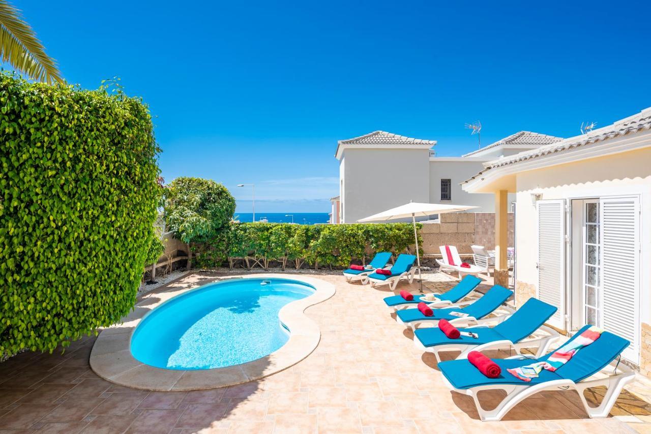 Beautiful Villa Anna With Heated Pool Costa Adeje  Dış mekan fotoğraf