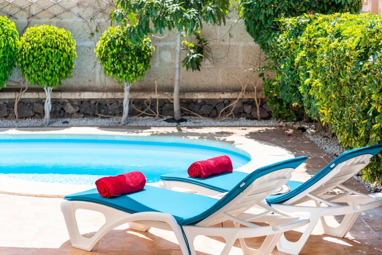 Beautiful Villa Anna With Heated Pool Costa Adeje  Dış mekan fotoğraf